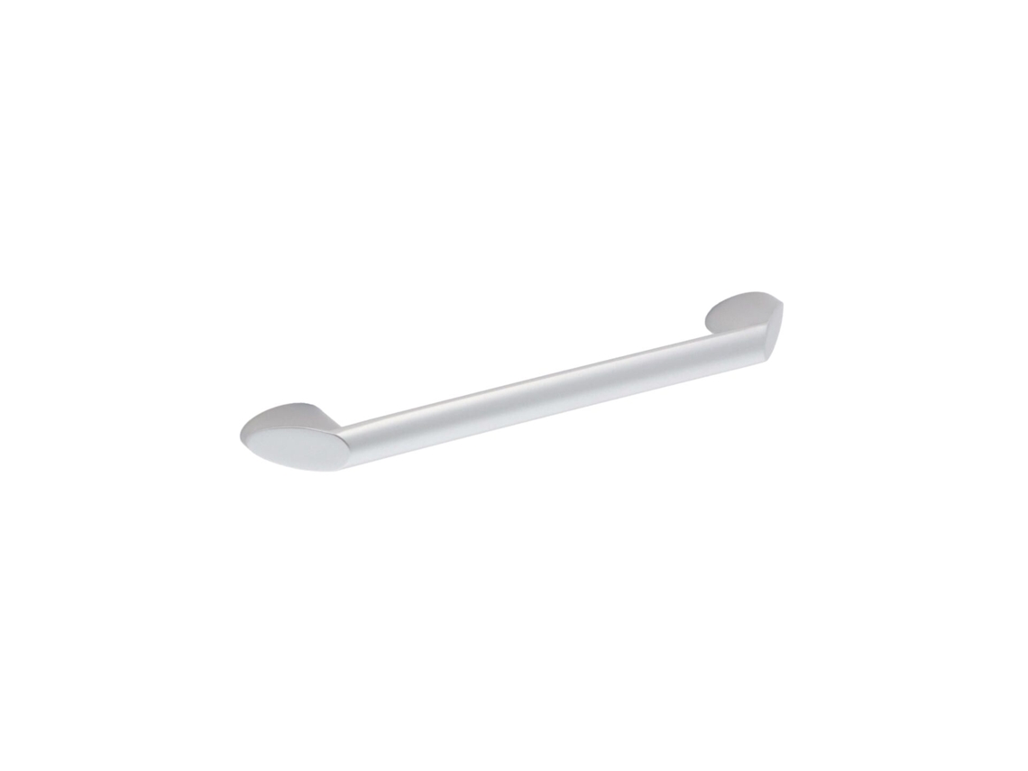 Tirador para muebles Zamac, distancia entre centros de 128 mm, aluminio barnizado mate, juego de 25 unidades, HARDWAREXCHANGE