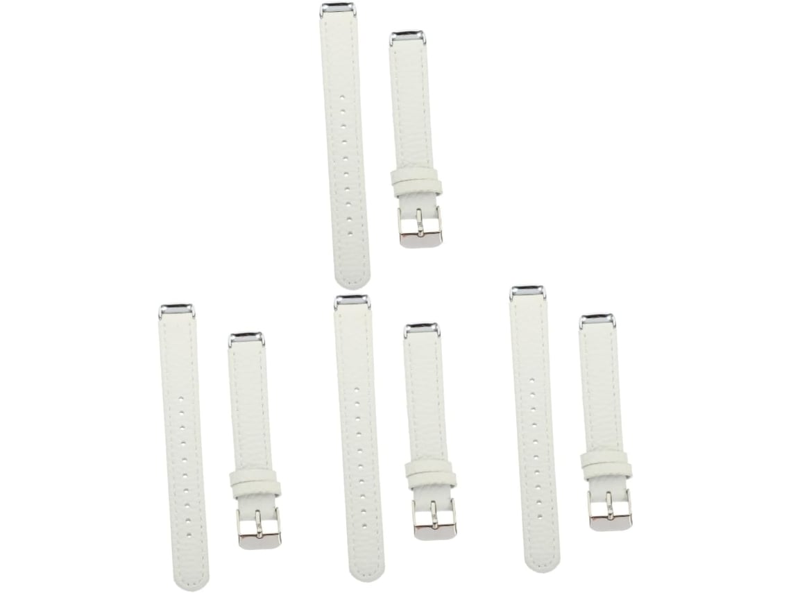 Juego De 4 Elegantes Correas De Repuesto De Cuero Para Reloj: Cómodas Y Prácticas.