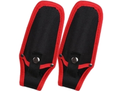 2 Fundas De Lona Negra Para Tijeras De Podar, Accesorio Práctico Con Puntas Protectoras.
