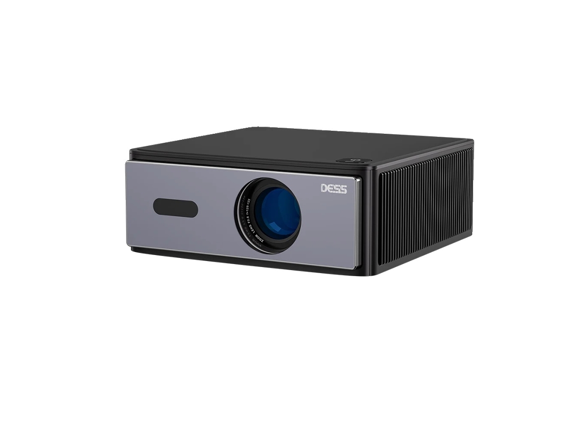 Proyector, compatible con 1080p, conectividad Bluetooth y Wi-Fi, color negro.