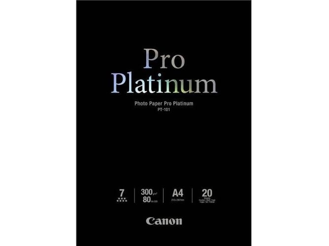 Papel Fotográfico CANON Pro Platinum PT-101 A4
