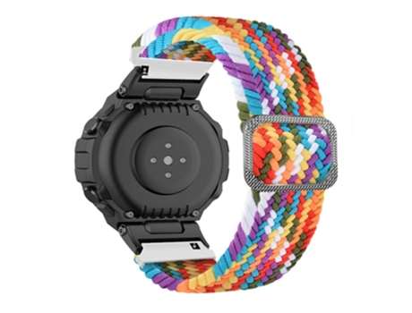 Correa de nailon flexible con hebilla ajustable para Huami Amazfit T-Rex/T-Rex Pro/Ares - vistoso