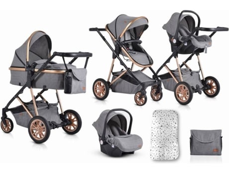Carrito de Bebé CANGAROO Trio 3 in 1 Midas (61x77x29 cm)