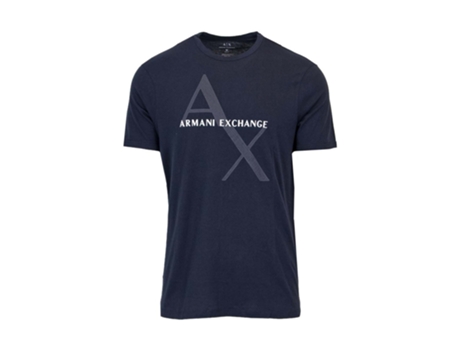 Camiseta ARMANI EXCHANGE Algodón Hombre (XS - Azul)