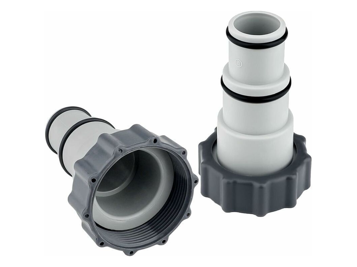 Adaptador Para Manguera De Piscina, 2 Adaptadores Roscados Con Anillo De Sellado Para Mangueras De 32-38 Mm.