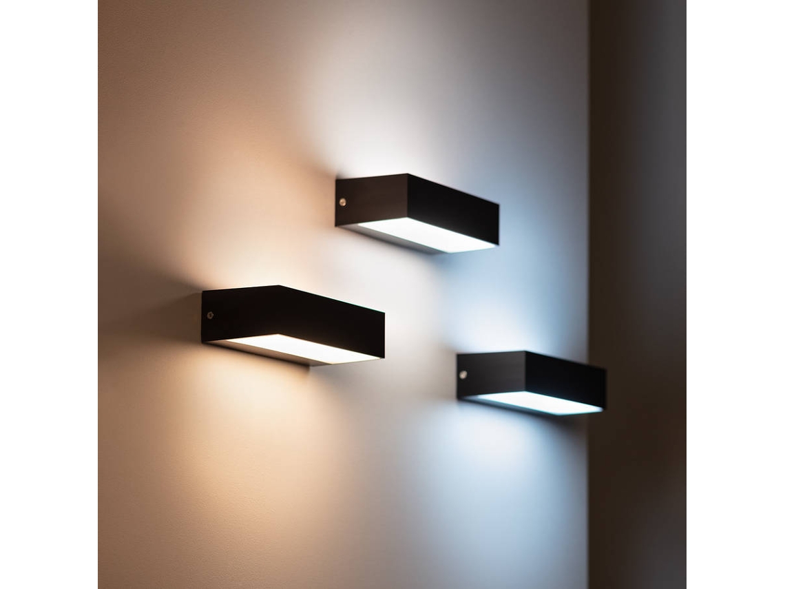 Lámpara LED LEDKIA Galeo (Negro - LED Integrado - 9 W)