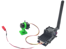 Transmisor Fpv Con Cable De 5,8 Ghz Y 2 W, Alcance De 20 Km, 2000 Mw, 48 Canales, Vídeo Av.