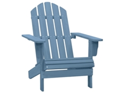 Silla de jardín Adirondack de abeto macizo azul Dkd Home Decor