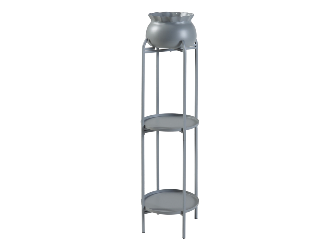 Soporte para plantas Altena 3 niveles metal 95x27x27cm - Gris [EN.CASA]