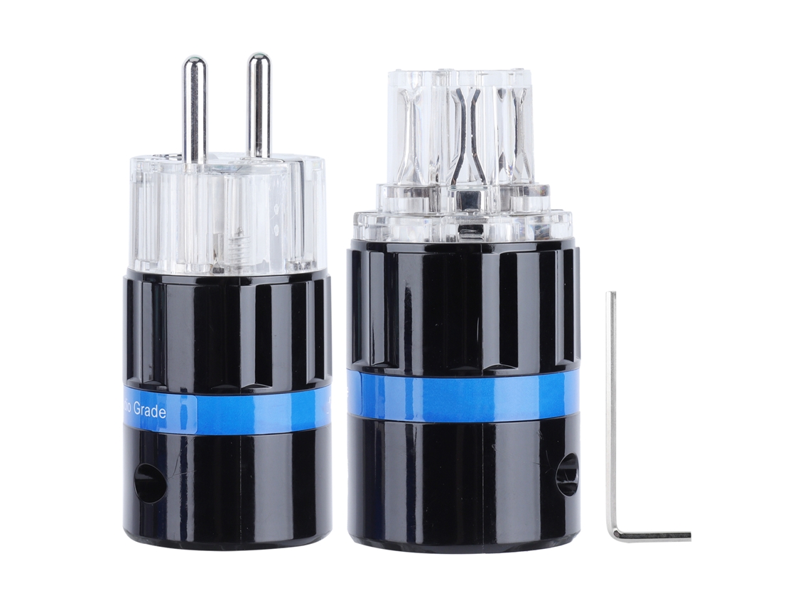 Plug De Energia De Cobre Puro Para Eletrodomésticos Audiovisuais Profissionais (e105r/f105r)