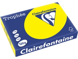 Papel CLAIREFONTAINE Copia, láser y chorro de tinta Trophée A4 120 gsm (250 Hojas - Amarillo)