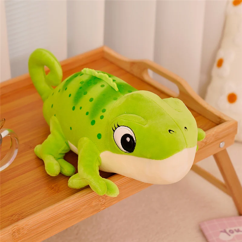(verde, 30 Cm) Lindo Peluche De Camaleón De Dibujos Animados