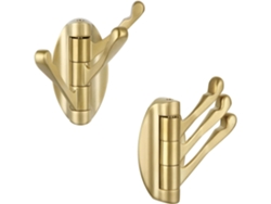 2 Ganchos Toalla De Metal Giratorios Plegables Pared, Para Baño/campismo