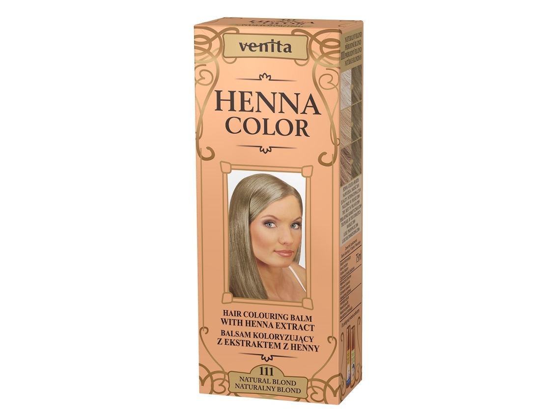 Tinte para el cabello con extracto de henna rubio natural 111, 75 ml Venita