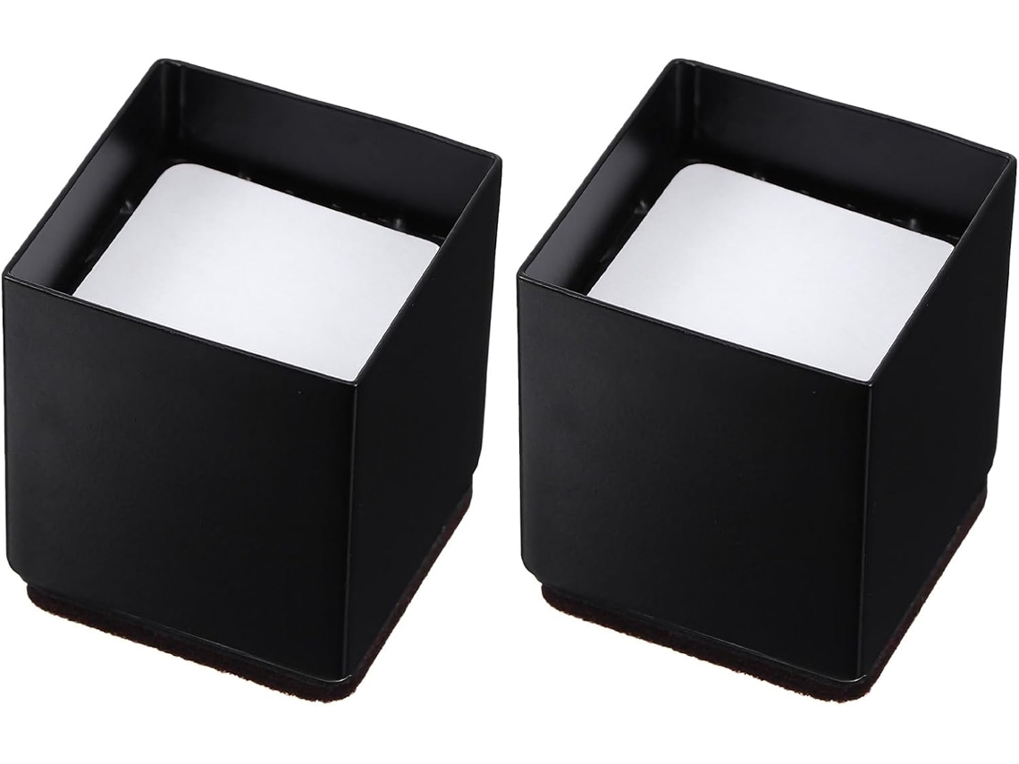 2 Elevadores De Acero Para Muebles, Protectores De Suelo Antideslizantes, Juego De Fundas
