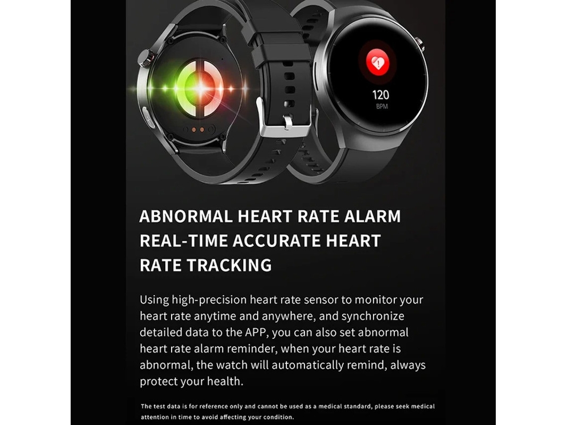 Reloj inteligente con monitorización de frecuencia cardíaca y oxígeno en sangre, seguimiento deportivo, llamadas SOS y notificaciones por Bluetooth de Yizhood