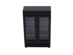 Mini Refrigerador De Madera Para Casa De Muñecas 1:12, Simulación, Color Negro.