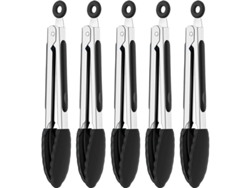 Mini Ganchos De Cocina De Silicona Con Puntas De Acero Inoxidable, 5 Unidades.