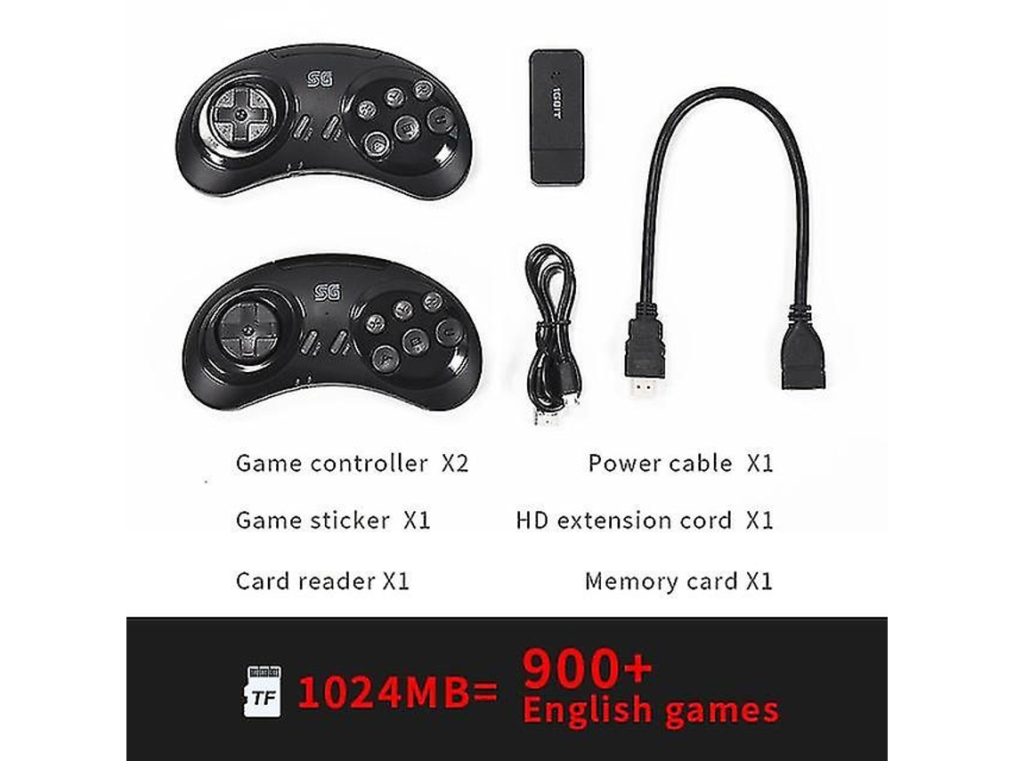 Consola Inalámbrica Md De 16 Bits Para Sega Genesis Game Stick Compatible Con Hdmi Juego Para Sega Genesis Mini / Mega Drive