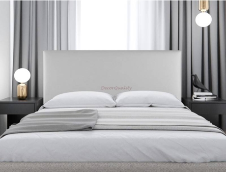 Cabecero DECORQUALITY Londres (Plateado - Polipiel - 105 x 70 cm)