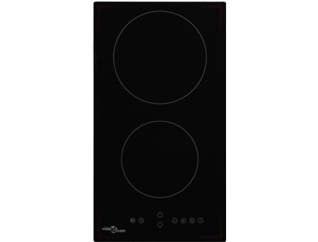 vidaXL Vitrocerámica con 2 quemadores control táctil 3000 W