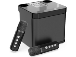 Sistema De Audio Ktv Familiar Con Micrófono Dual Integrado Para Exteriores.