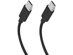 Cable SBS de Tela para Datos y Carga (USB-C - USB-C - 1,5M - Negro)