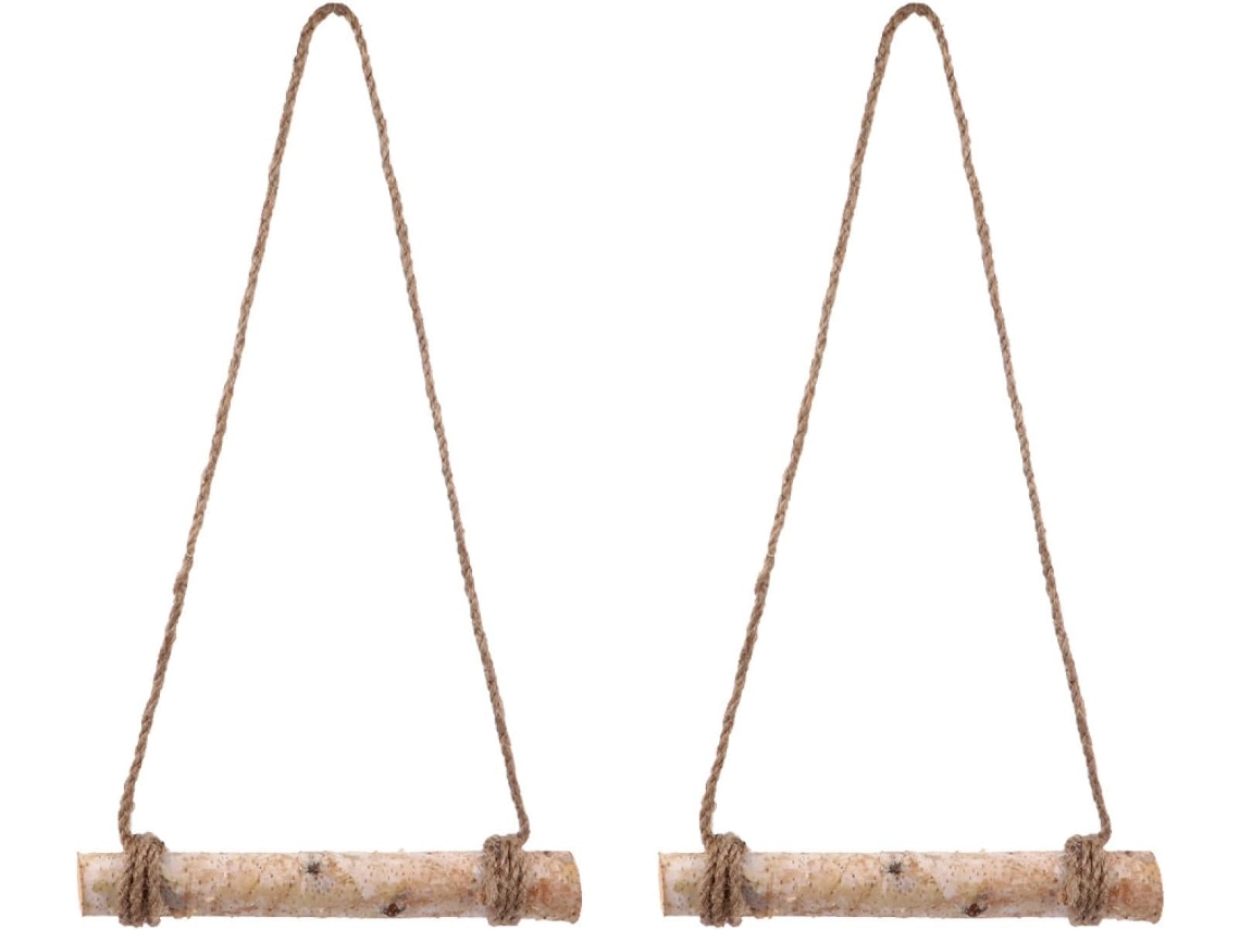 Juego de 2 estantes colgantes de pared para plantas, material sintético, decoración creativa y delicada, GOKOCO