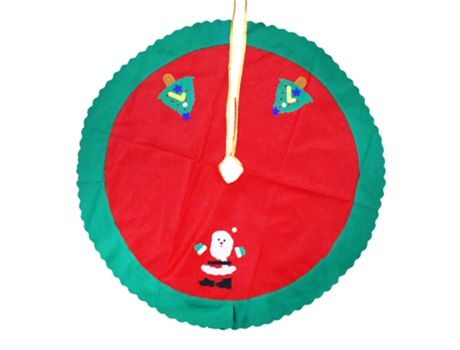 Adornos navideños falda de árbol de Navidad de dibujos animados de tela de 90 cm (estilo 3)