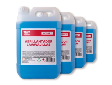 HOSTELPAK 4 x 5L Abrillantador lavavajillas abrillantador para máquinas lavavajillas Productos de limpieza Menaje Limpieza vajilla automática Limpi...