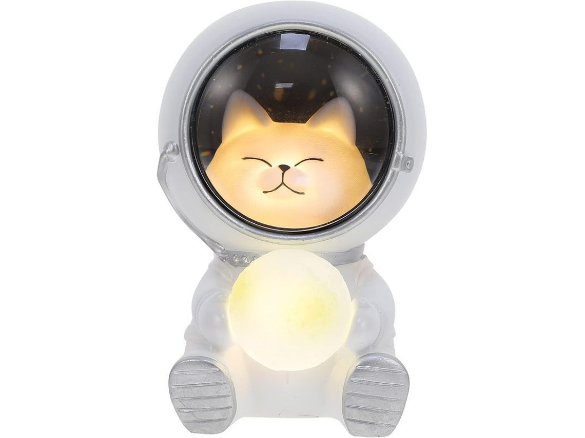 Lámpara De Mesa De Astronauta Con Gato Y Luna En 3d, Luz Nocturna, Decoración Para Habitación Infantil, Lámpara De Mesita De Noche.