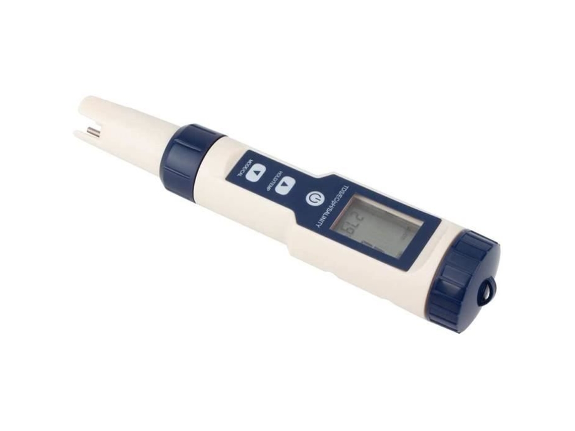 Función de probador de Ph 5 en 1 Probador de Calidad del Agua Temperatura de salinidad Ph Tds Ec Tester para piscinas de agua Pota A439