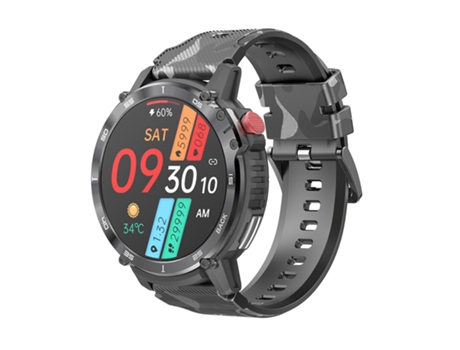 Smartwatch CHRONUS Almacenamiento integrado de 4 Gb Pantalla de 1,6 '' Batería de 400 Mah en espera (Negro)