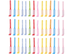 100 Pulseras De Identificación De Pvc Impermeables, Estilo Adorable, Color Amarillo.