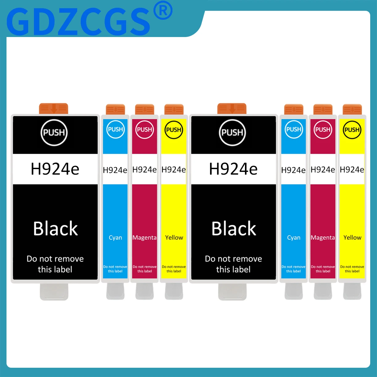 2 Cartuchos De Tinta N.° 924, 924e Y 924xl Compatibles Con Hp Officejet Pro 8135e, 8134e, 8132e, 8122e, 8124e, 8125e, 8120e Y 8130e.
