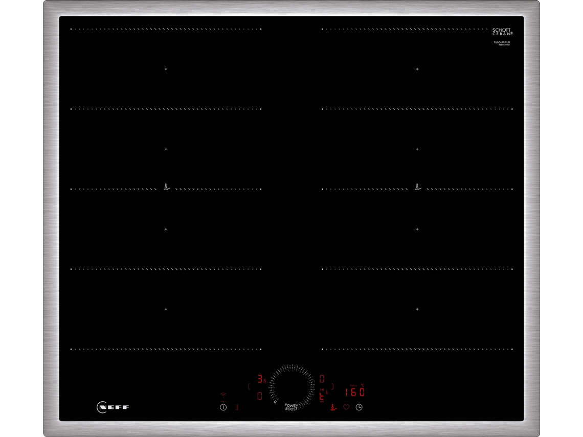 T66SHX4L0 hobs Negro Integrado 60 cm Con placa de inducción 4 zona(s) NEFF
