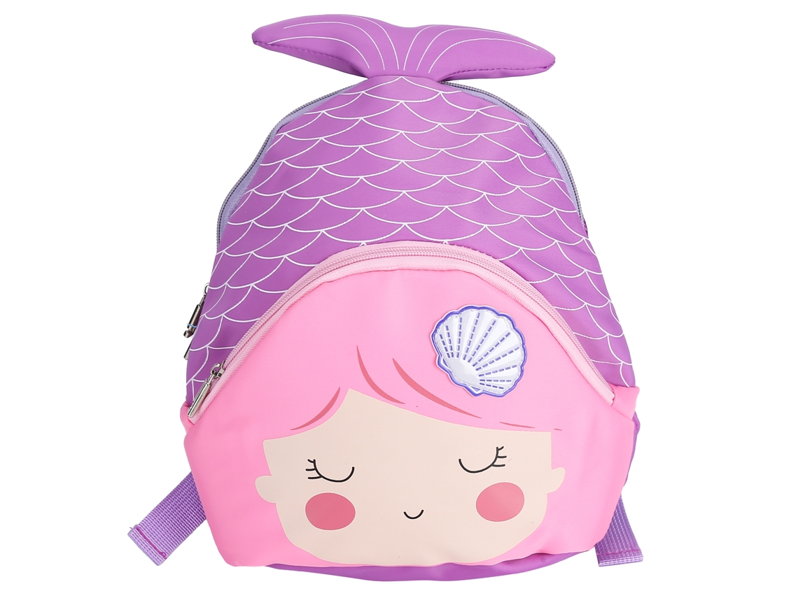 Mochila Infantil De Desenho Animado Oxford Para Crianças Pequenas Escola Jardim Pré-escola Roxa