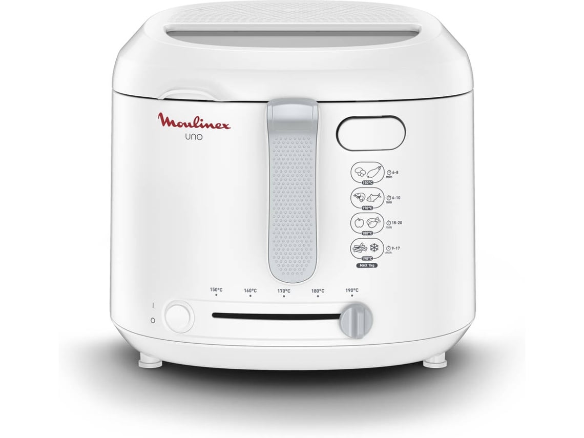 Freidora con aceite MOULINEX Uno AF203110 (18 kg - 1 kg - Blanco)
