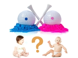 Pelotas De Golf Para Revelación De Género, Conjunto De Pelotas Explosivas Azul Y Rosa Para Revelar Niño O Niña