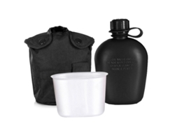 Kit De 3 Piezas Para Botella De Agua Con Vaso De Aluminio Y Tapa Para Acampar, Hacer Senderismo Y Actividades Al Aire Libre.