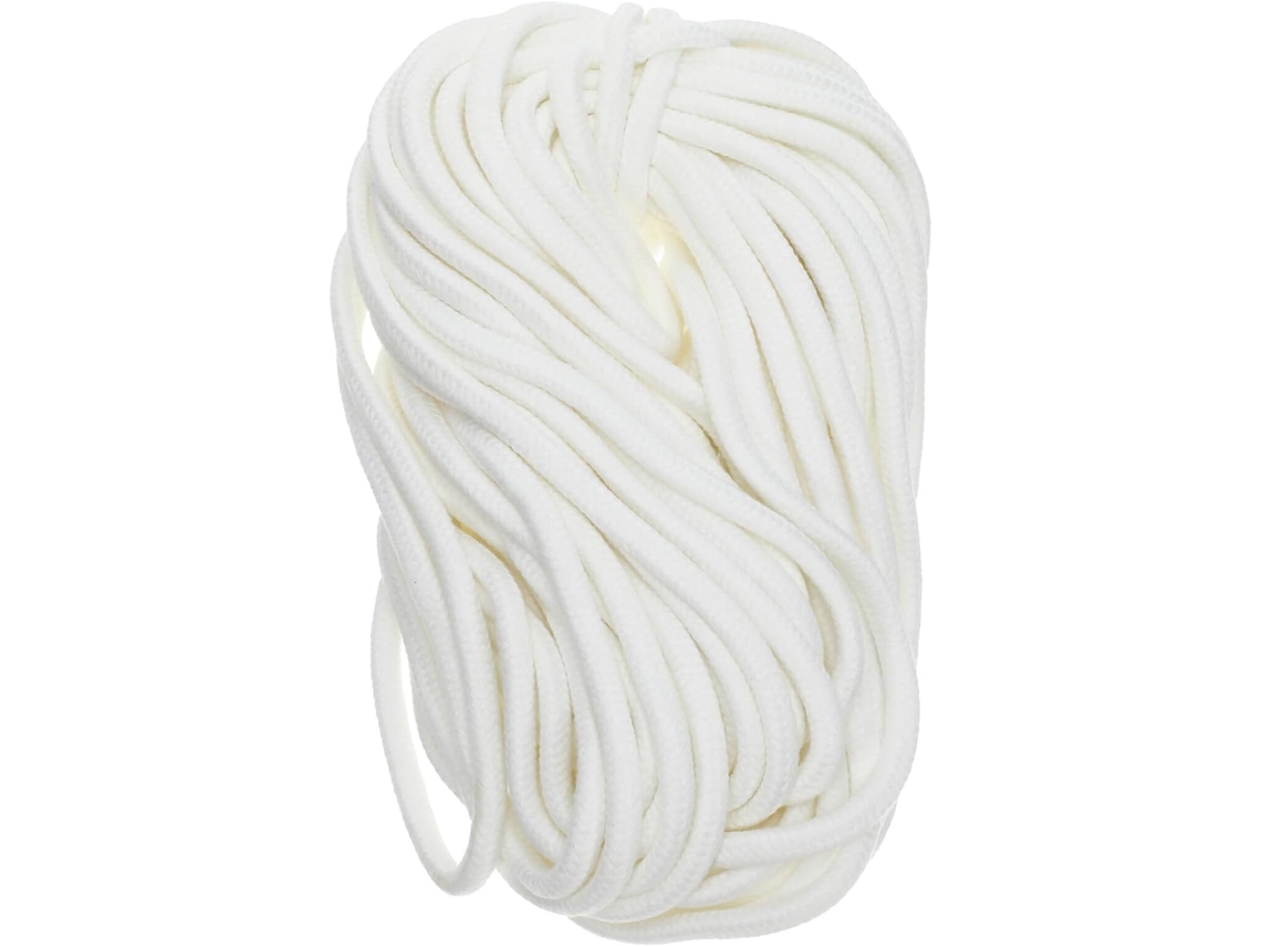 Corda Absorvente De Poliéster-algodão, Branca, Para Hidroponia.