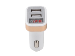 Cargador De Coche (pantalla Led, Carga Dual Usb)