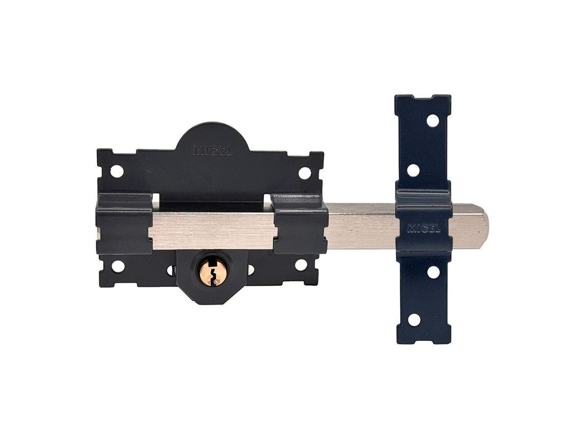 Cerrojo De Seguridad Micel Crr07 105l/50 Acero Gris 50 Mm Sobreponer