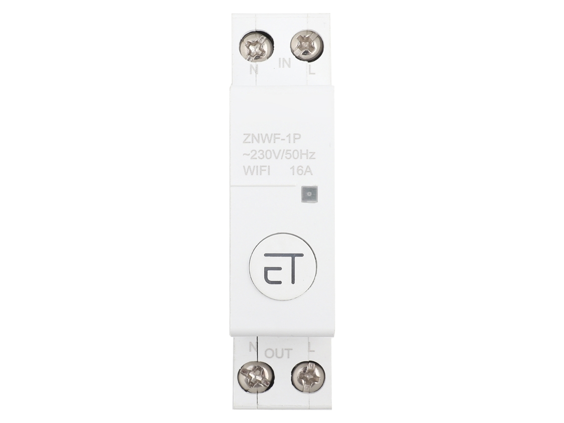 Disyuntor WiFi Tuya 1P AC230V con aplicación