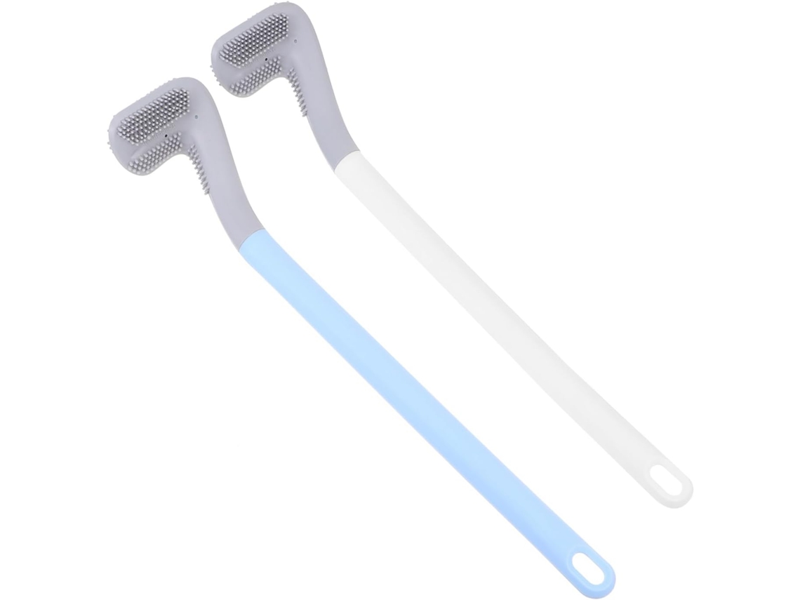 Kit De Escova De Vaso Sanitário De 2 Peças, Design Elegante, Cabo Ergonômico, A Manchas, Montagem Na Parede, Prático