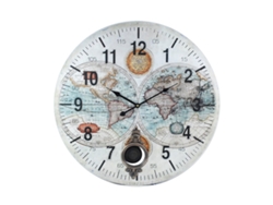 Reloj Pared 58 Cm. Adorno Pared Relojes Colección World Map Signes Grimalt BY SIGRIS