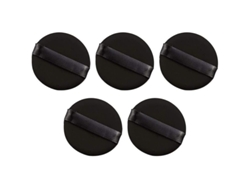 5 Bolas De Polvo Negro Suave, Accesorio Para Maquillaje Cosmético.