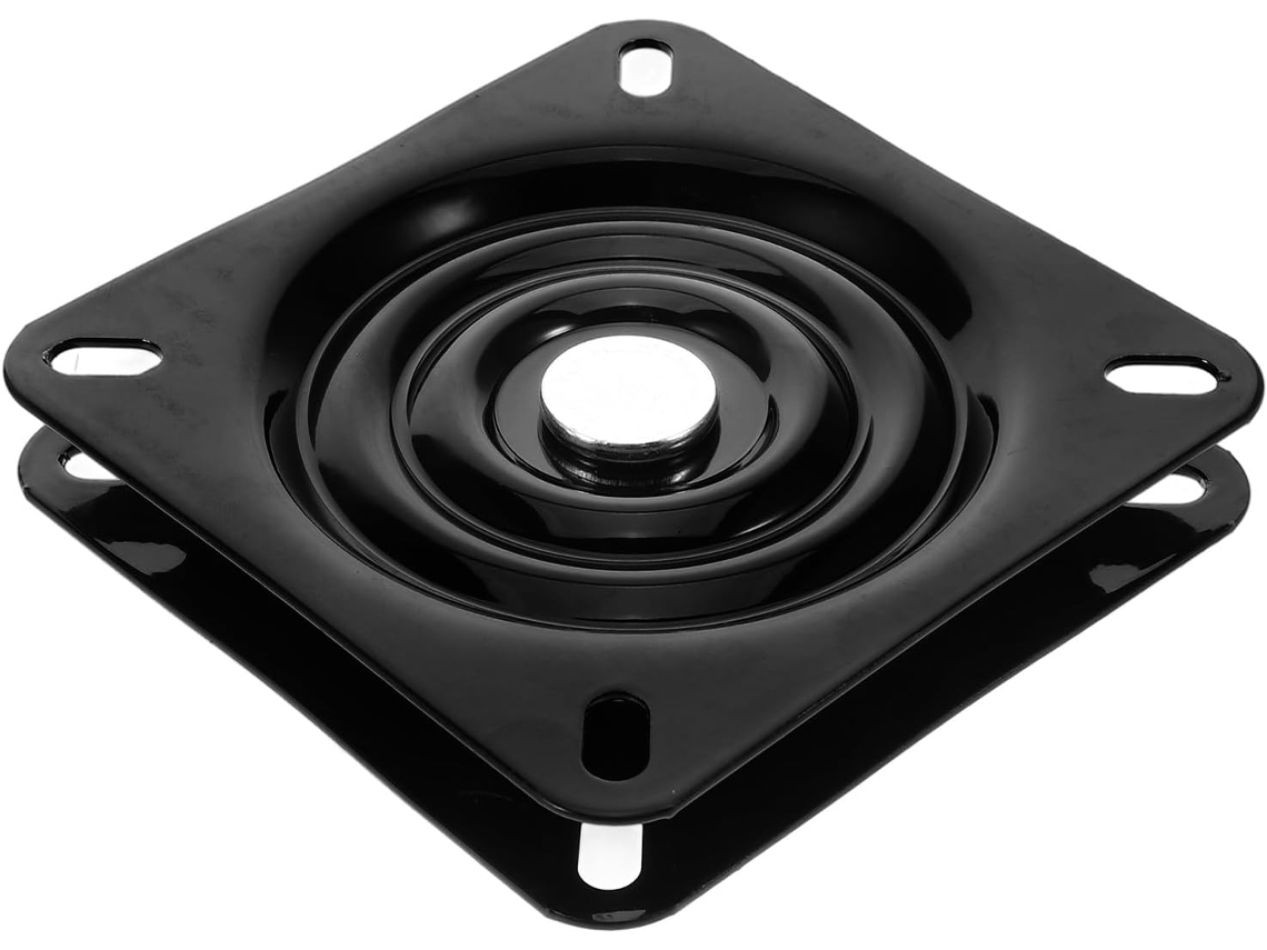 5 2 Base Giratoria Cuadrada Negra De 360° Pulgadas Grosor Mm Rodamientos De Bolas