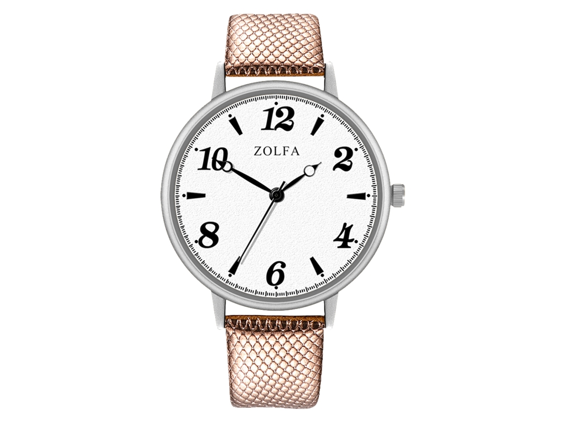 Reloj De Pulsera De Cuarzo Para Mujer Con Esfera Redonda, Estilo Moderno (marrón Oscuro).