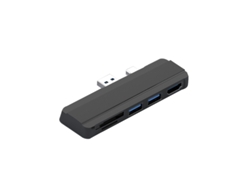 Estación de acoplamiento USB 3.0 Bestvite para Surface Pro 4/5/6 (negro)